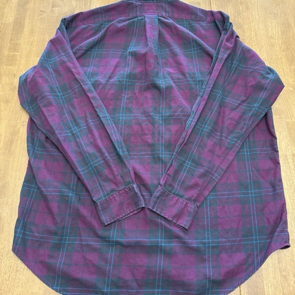 Ralph Lauren shirt men's large Blake plaid blue pony cotton button down preppy - Picture 5 of 10